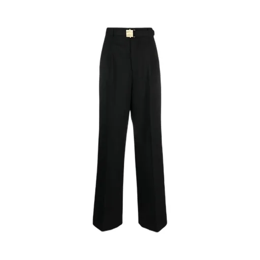 Belt-Loop Wool Trousers
