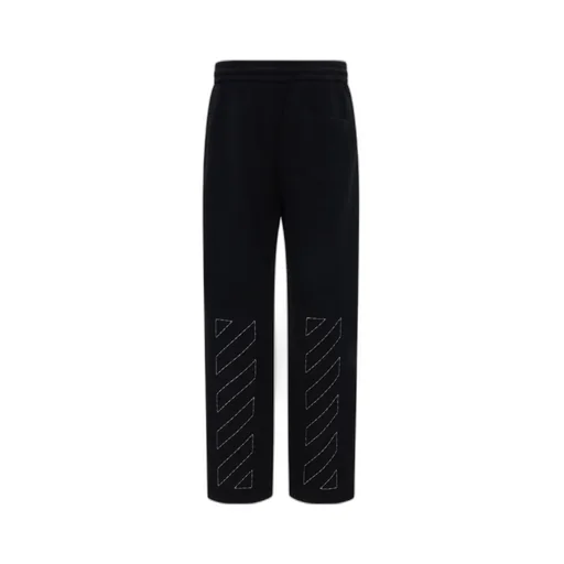 Off-White Drawstring Mid-Rise Pants