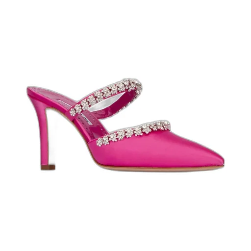 Manolo Blahnik Vedadamu Pointed Toe Mules