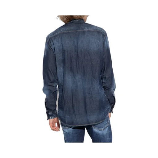 Dsquared2 Logo-Plaque Buttoned Denim Shirt
