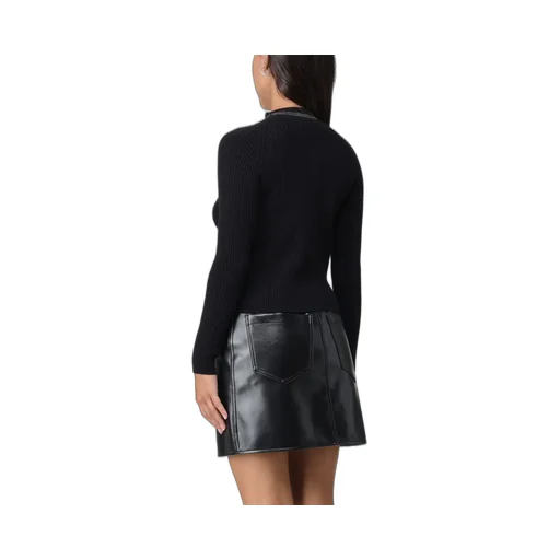 Gcds Bling Embellished Cut-Out Knitted Top