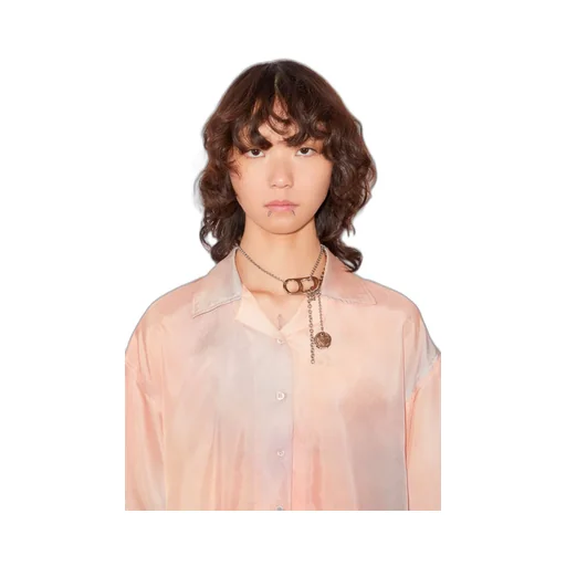 Short-Sleeve Silk Shirt