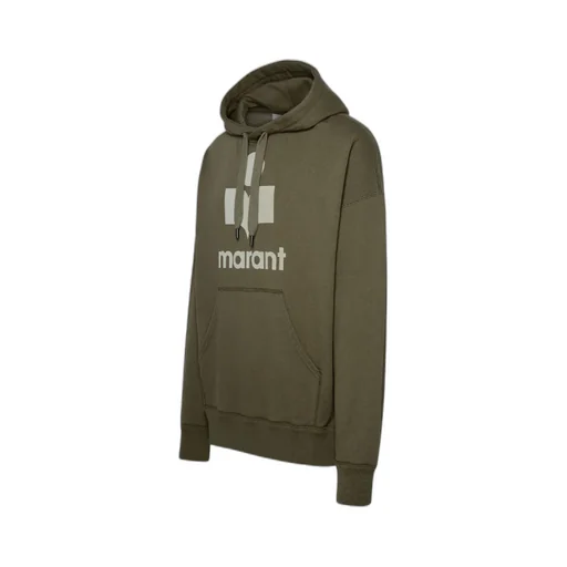 Isabel Marant Miley Logo Printed Drawstring Hoodie