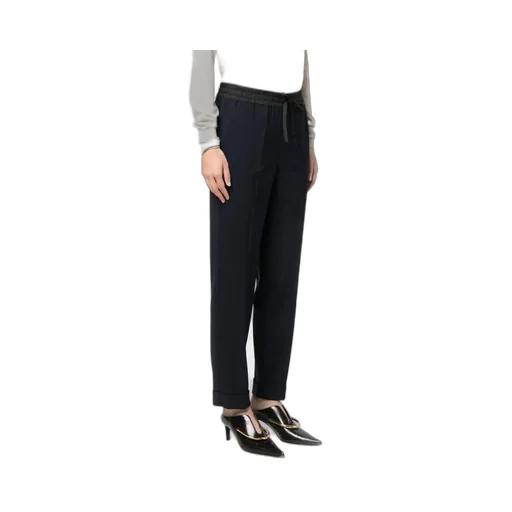 Mid-Rise Straight-Leg Trousers
