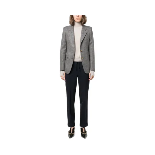Mid-Rise Straight-Leg Trousers