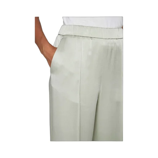 Jil Sander Elastic Waist Wide-Leg Trousers