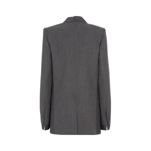 Fendi Single-Breasted Striped Tailored Blazer