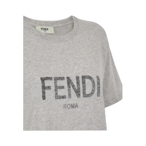 Fendi Logo Printed Crewneck T-Shirt