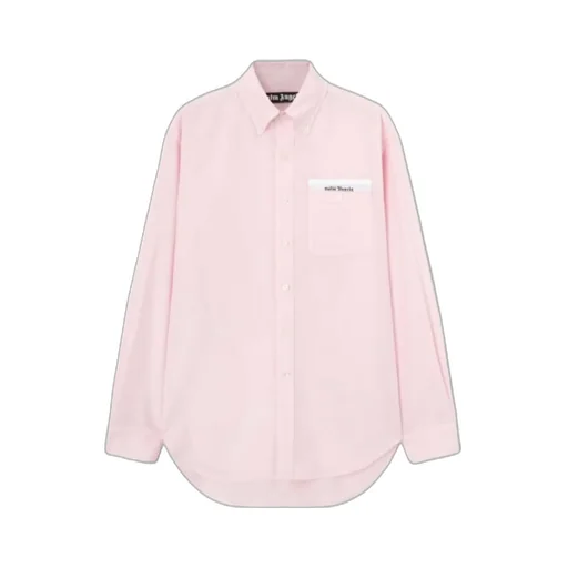 Palm Angels Logo Patch Long-Sleeved Shirt