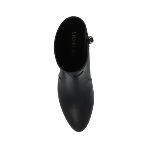 Stuart Weitzman Flareblock Side-Zip Ankle Boots