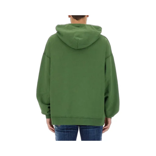 Dsquared2 Slogan Printed Drawstring Hoodie