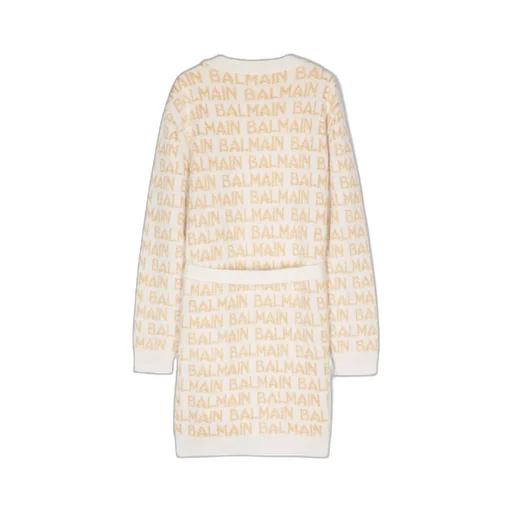 Logo-Intarsia Belted Cardigan