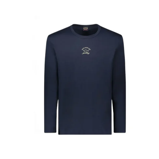 Round Collar And Long-Sleeved T-Shirt