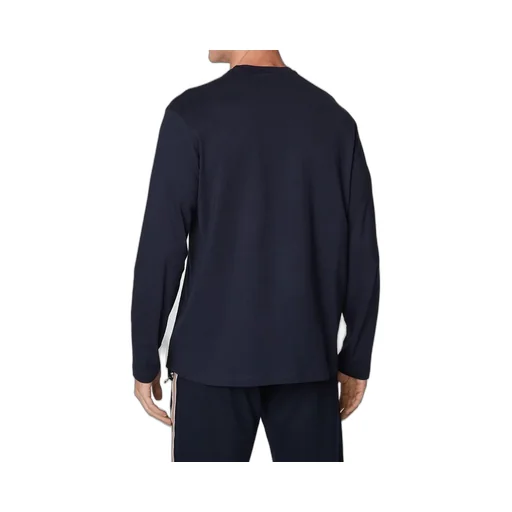 Round Collar And Long-Sleeved T-Shirt