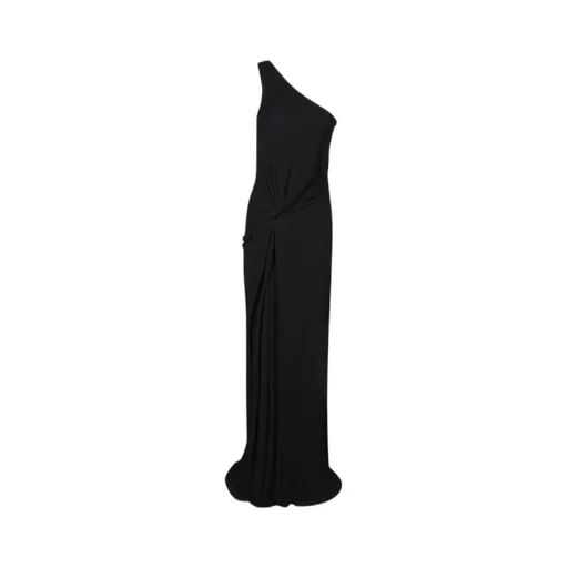 One-Shoulder Side-Slit Gown