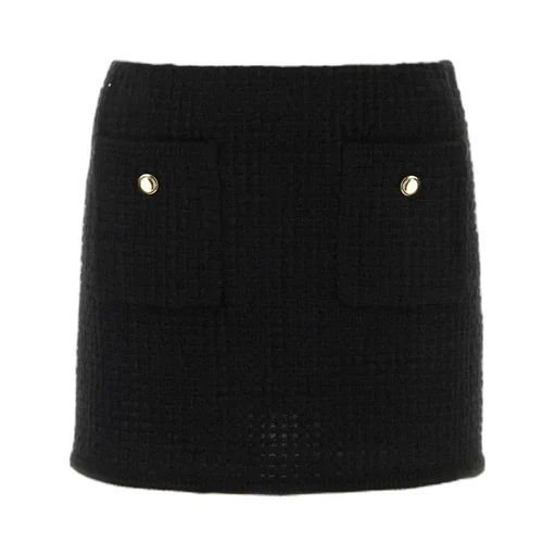 Miu Miu Button Detailed Mid-Rise Skirt