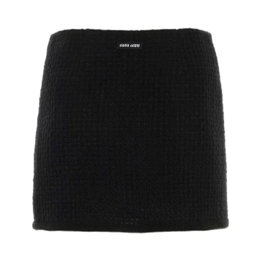 Miu Miu Button Detailed Mid-Rise Skirt
