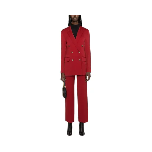 Victoria Beckham Double Breasted Straight Hem Blazer