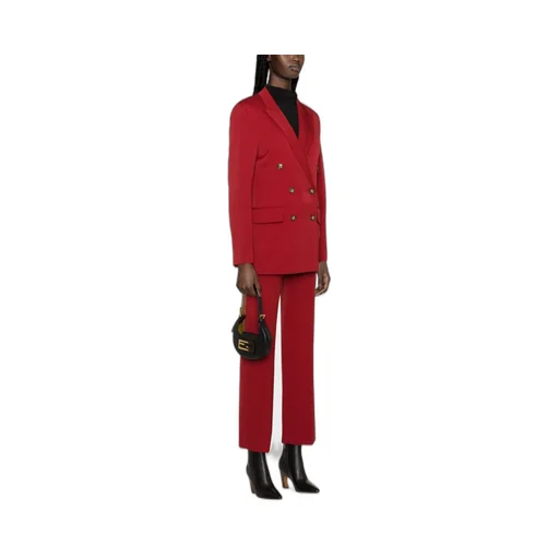 Victoria Beckham Double Breasted Straight Hem Blazer