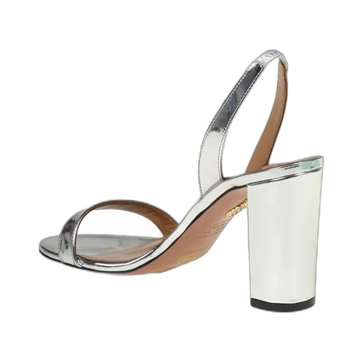 Aquazzura So Nude Metallic Slingback Sandals