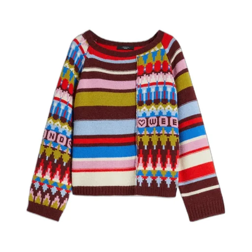Spliced Knitted Sweater