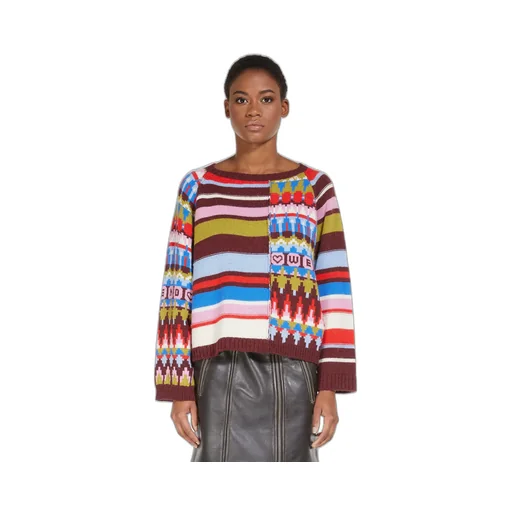 Spliced Knitted Sweater
