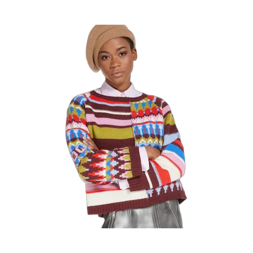 Spliced Knitted Sweater