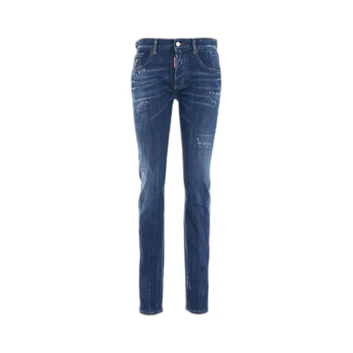 Dsquared2 24/7 Low-Rise Distressed Skinny Jeans