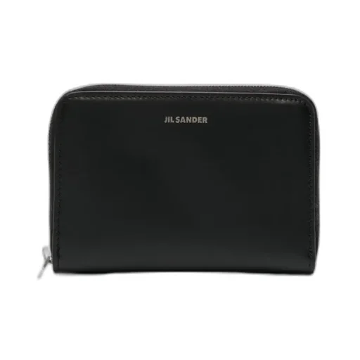 Jil Sander Logo Debossed All-Around Zip Wallet