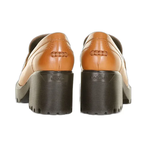 Hogan Logo Buckled Slip-On Loafers