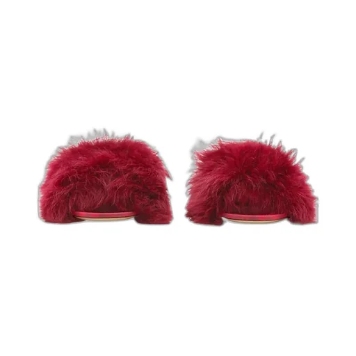 Burberry Jackie Open-Toe Shearling Sandals