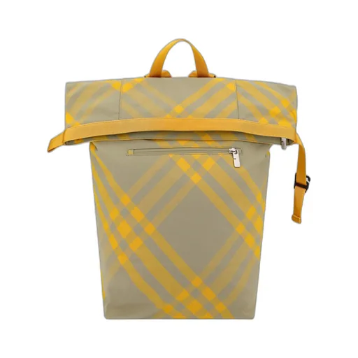 Burberry Check Pattern Zipped Backpack