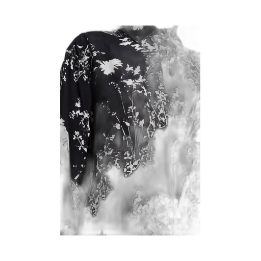 Floral-Print Silk Shirt