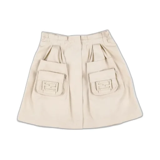 Gucci Kids Logo Plaque Pleated Skirt