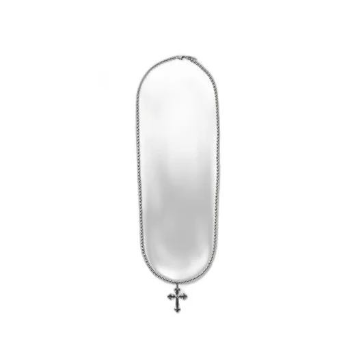 Emanuele Bicocchi Cross Pendant Beaded Chain Necklace
