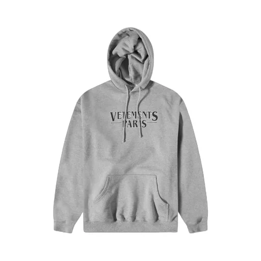 Vetements Logo Printed Drawstring Hoodie