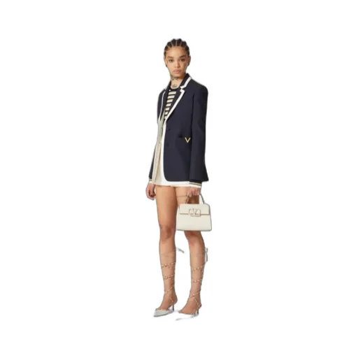 Valentino Vsling Logo Embellished Small Top Handle Bag