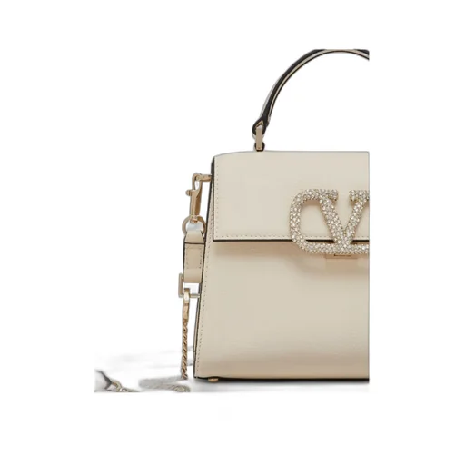 Valentino Vsling Logo Embellished Small Top Handle Bag