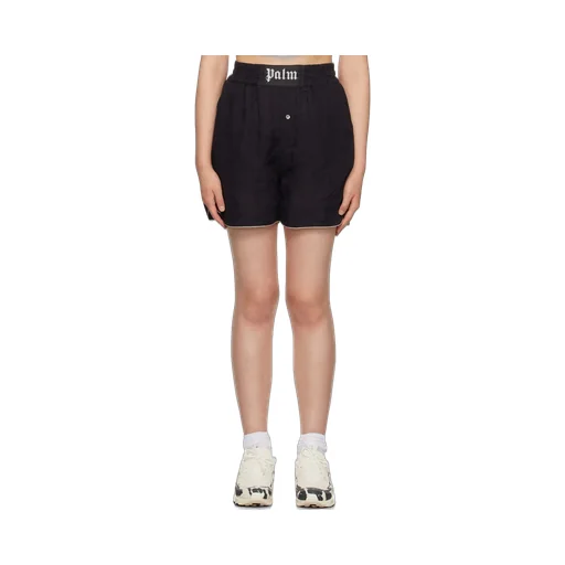 Palm Angels Logo Patch Elastic Waist Boxer Shorts