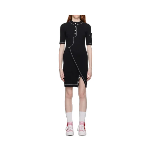 Rib Knitted Stretch Dress