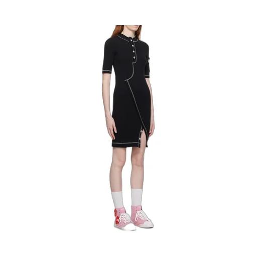 Rib Knitted Stretch Dress