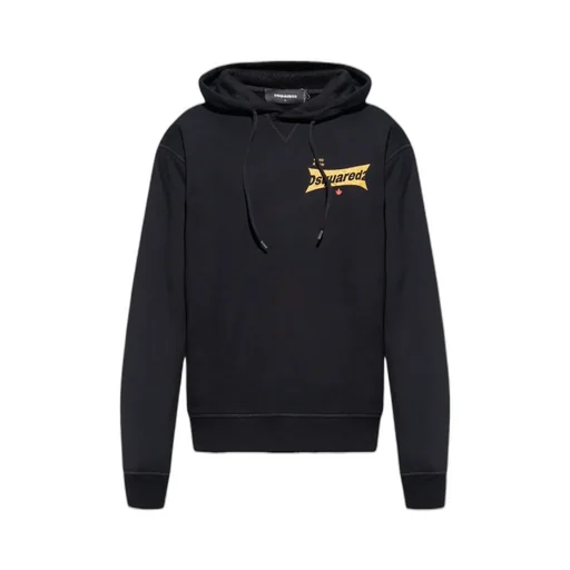 Dsquared2 Logo Printed Drawstring Hoodie