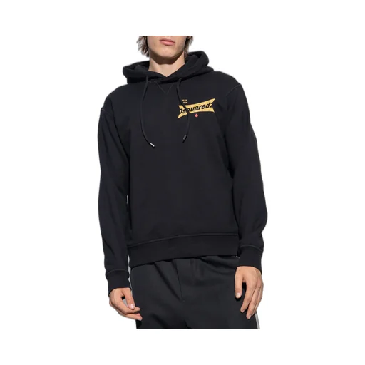 Dsquared2 Logo Printed Drawstring Hoodie