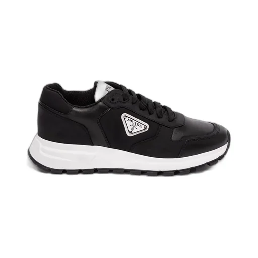 Prada Triangle-Logo Lace-Up Sneakers
