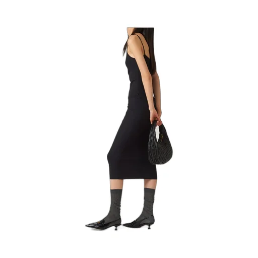 Miu Miu Logo-Detailed Sleeveless Dress