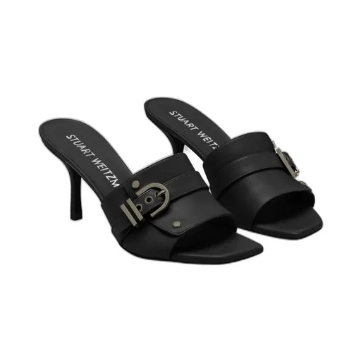 Square-Headed High-Heeled Sandals