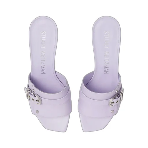 Square-Headed High-Heeled Sandals