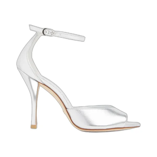 Stuart Weitzman Nudist Pointed-Toe Heeled Sandals