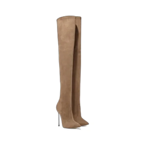 115Mm Blade Suede Boots
