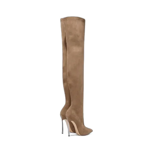 115Mm Blade Suede Boots